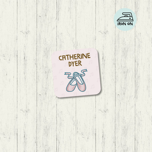 Ballet - Square iron On Label