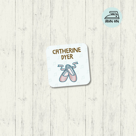 Ballet - Square iron On Label