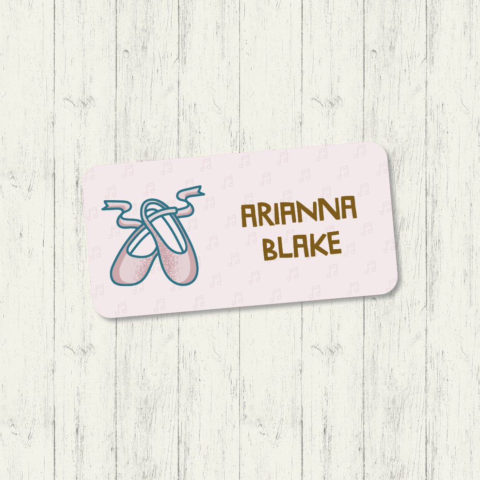 Ballet Standard Label Durable Waterproof Name Tags