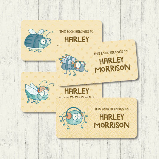 Crawly Critters - Book Labels