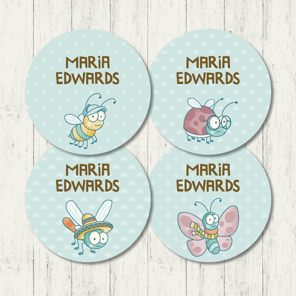Cute Critters - Circle Labels