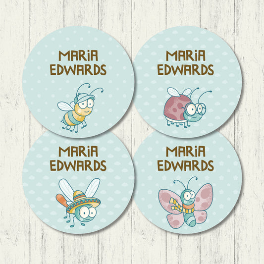 Cute Critters - Circle Labels