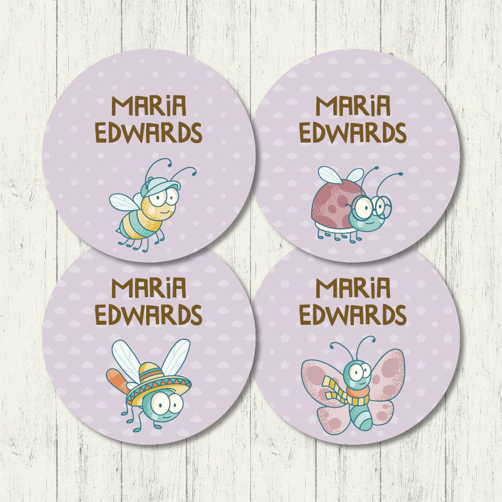 Cute Critters - Circle Labels