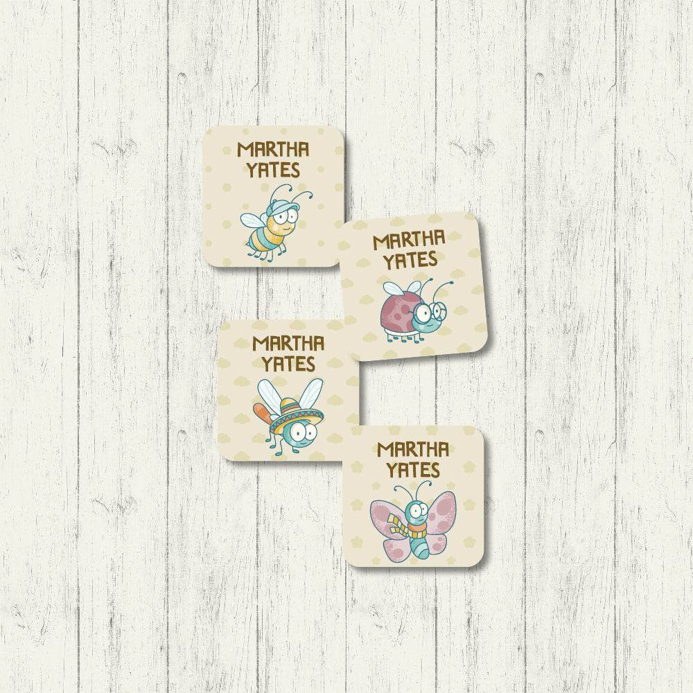 Cute Critters - Square Labels