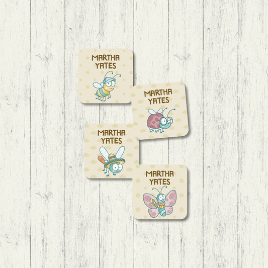Cute Critters - Square Labels