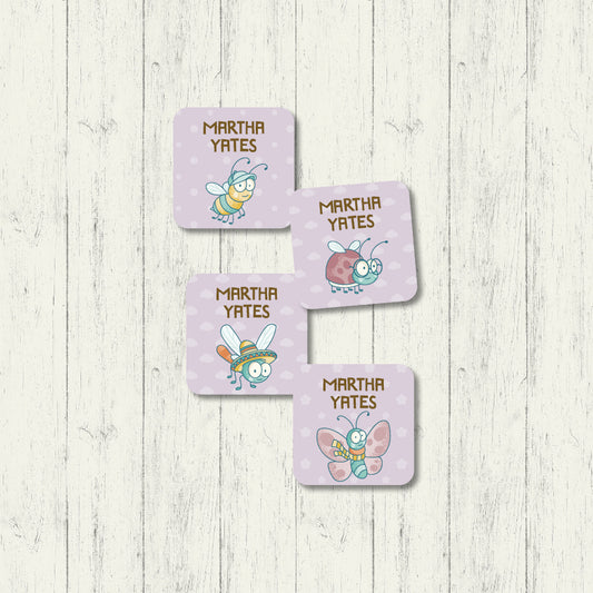 Cute Critters - Square Labels