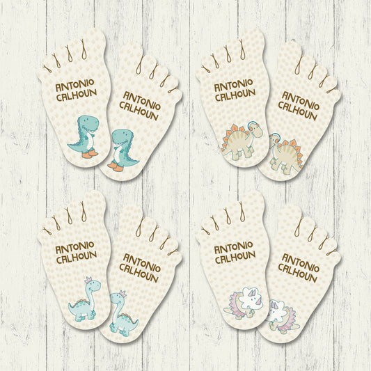 Dino Buddies - Shoe Labels