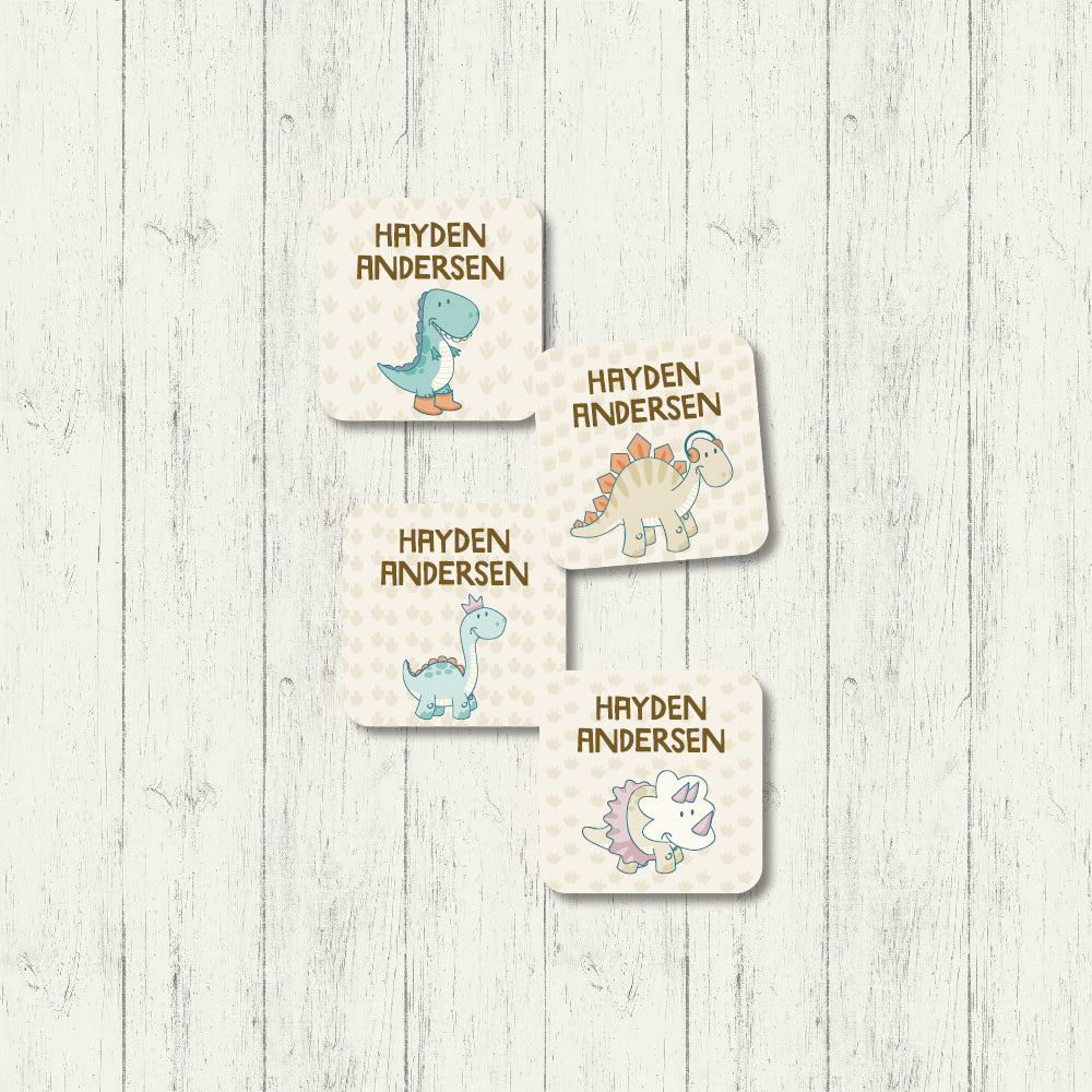 Dino Buddies - Square Labels