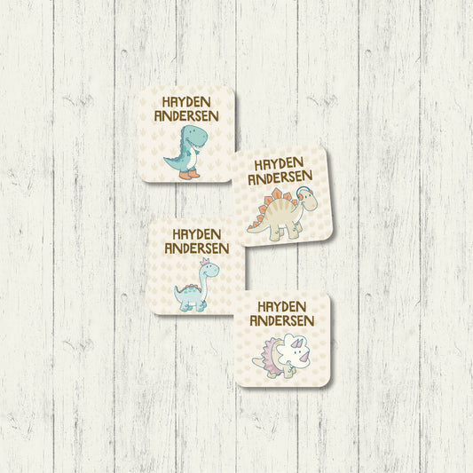 Dino Buddies - Square Labels