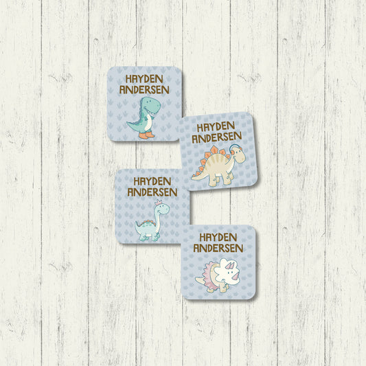 Dino Buddies - Square Labels