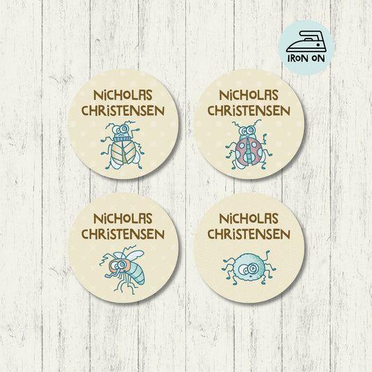 EEEWW - Round Iron On Labels