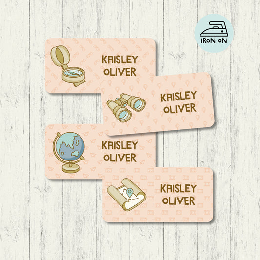 Explore The World - Standard Iron On Labels