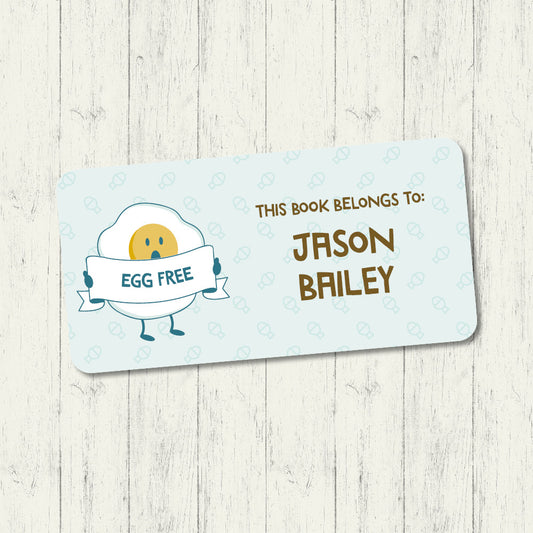 Egg Free - Book Label