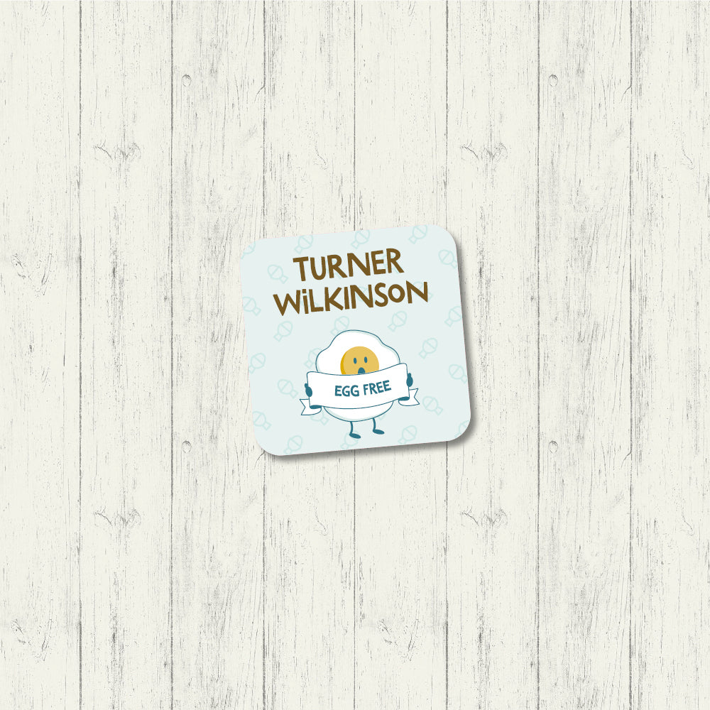 Egg Free - Square Label