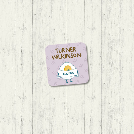 Egg Free - Square Label
