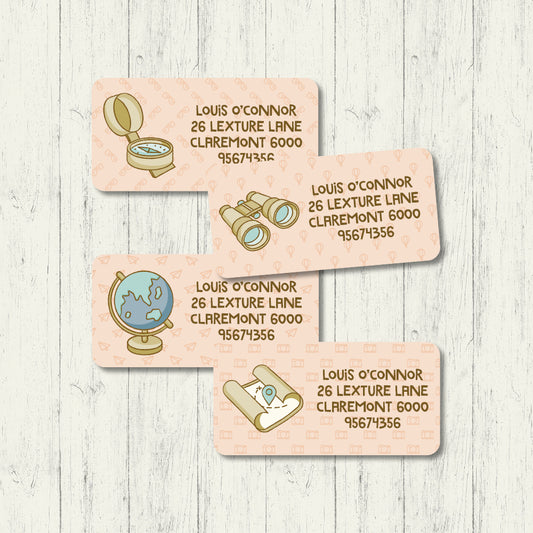 Explore The World - Address Labels