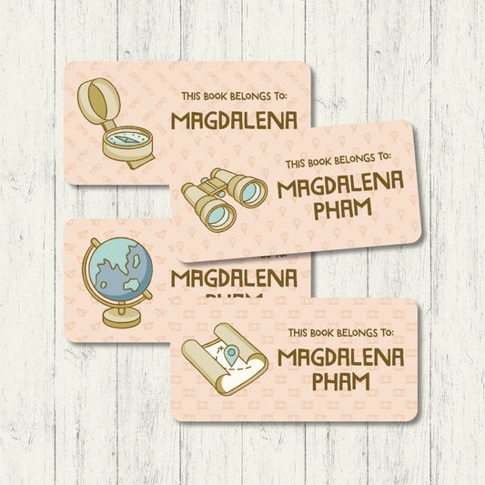 Explore The World - Book Labels