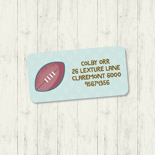 Football - Address Label