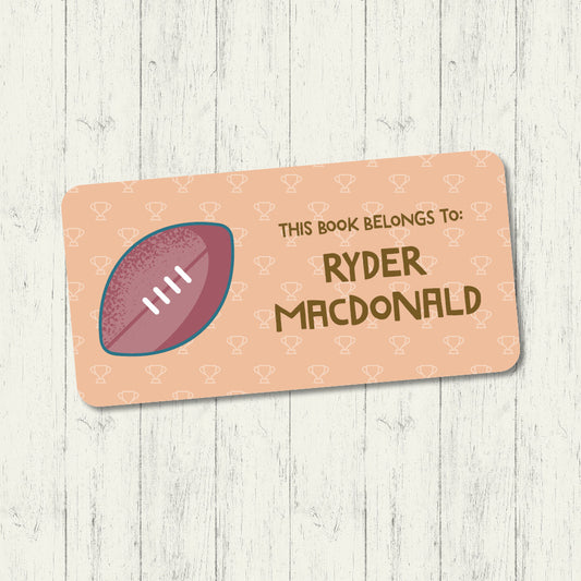 Football - Book Label