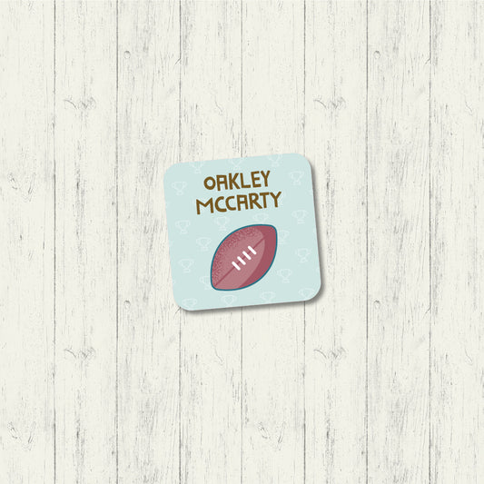 Football - Square Label