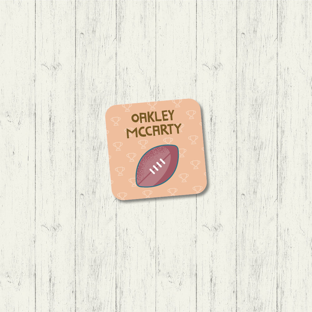 Football - Square Label