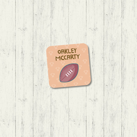 Football - Square Label