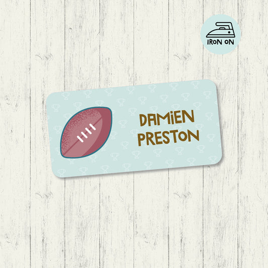 Football - Standard Iron On Label