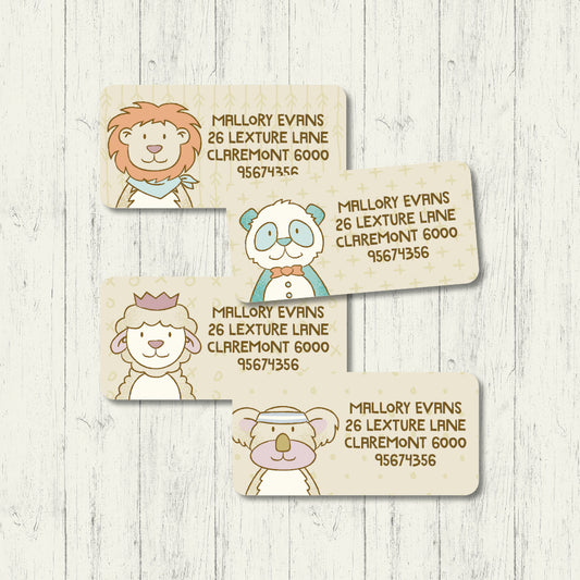 Fuzzy Friends - Address Labels