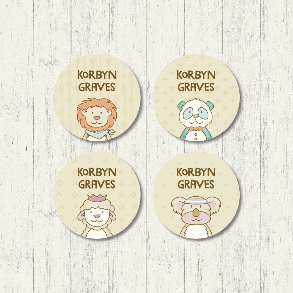 Fuzzy Friends - Shoe Labels