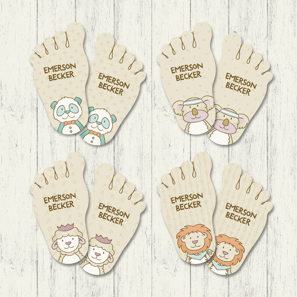 Fuzzy Friends - Shoe Labels
