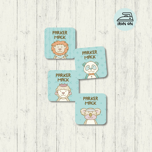 Fuzzy Friends_Square Iron On Labels