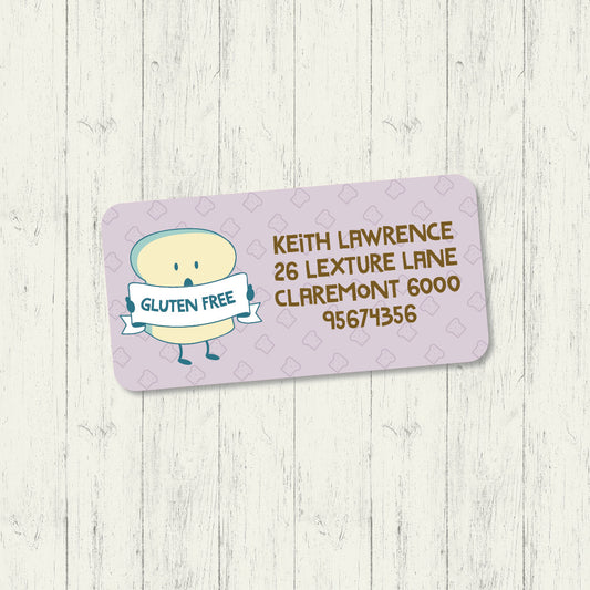 Gluten Free - Address Label