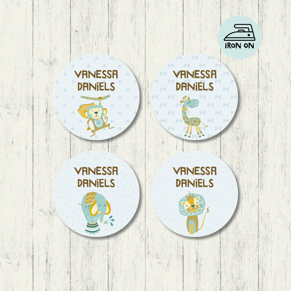 In The Wild - Round Iron On Labels
