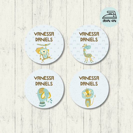 In The Wild - Round Iron On Labels