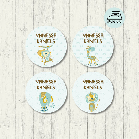 In The Wild - Round Iron On Labels