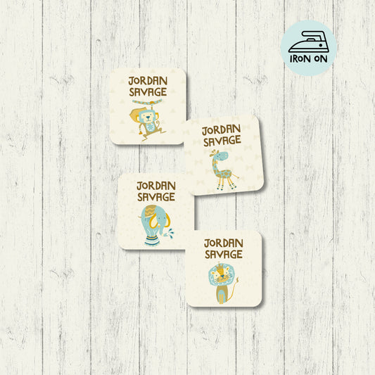 In The Wild - Square Iron On Labels