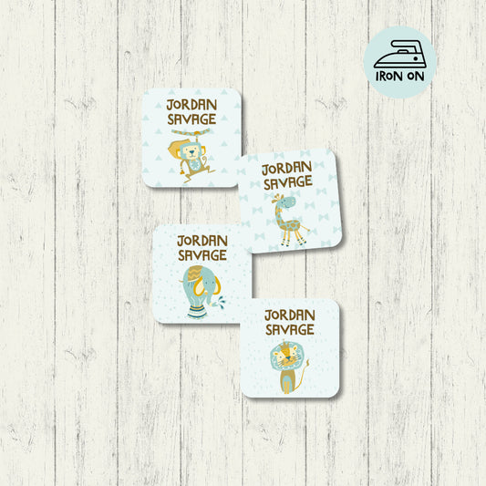 In The Wild - Square Iron On Labels