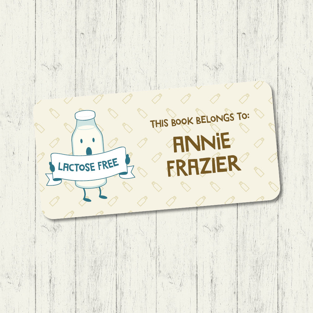 Lactose Free - Book Label