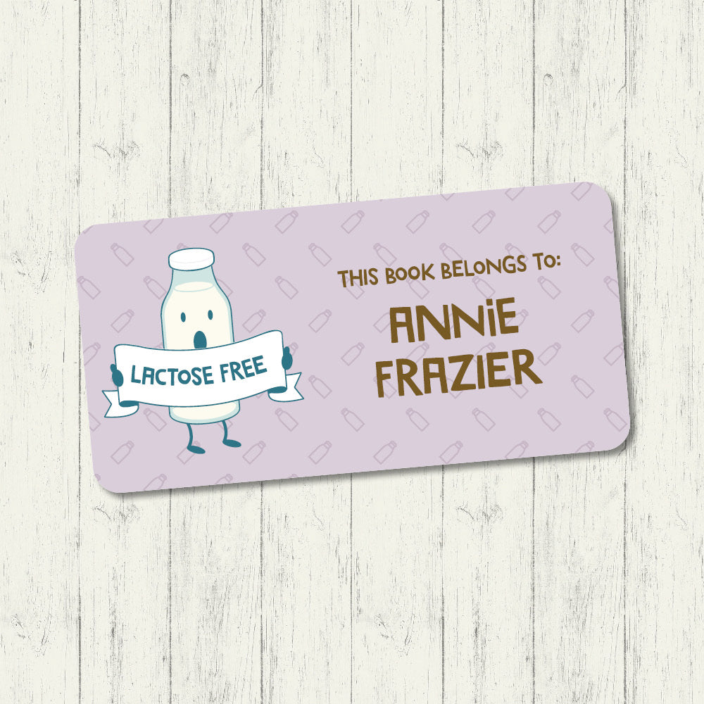 Lactose Free - Book Label