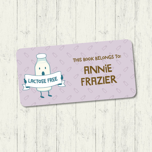 Lactose Free - Book Label