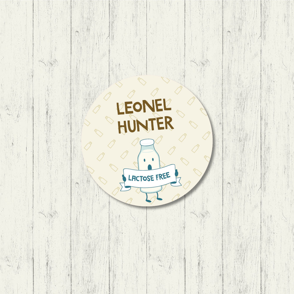 Lactose Free - Round Label