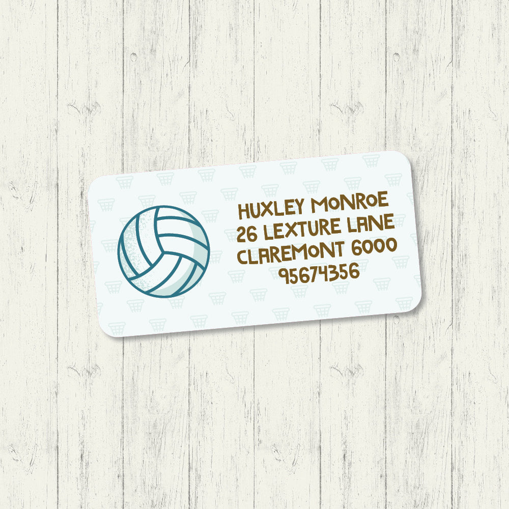 Netball - Address Label