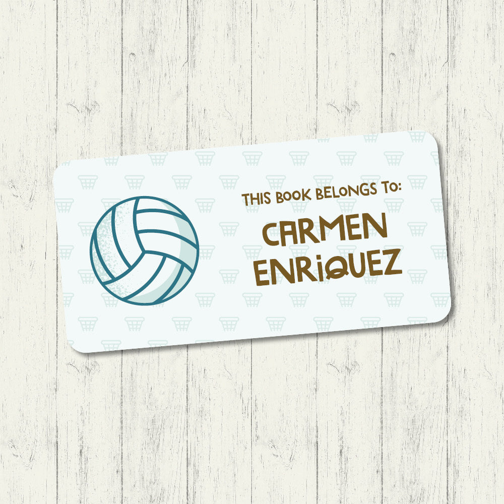 Netball - Book Label