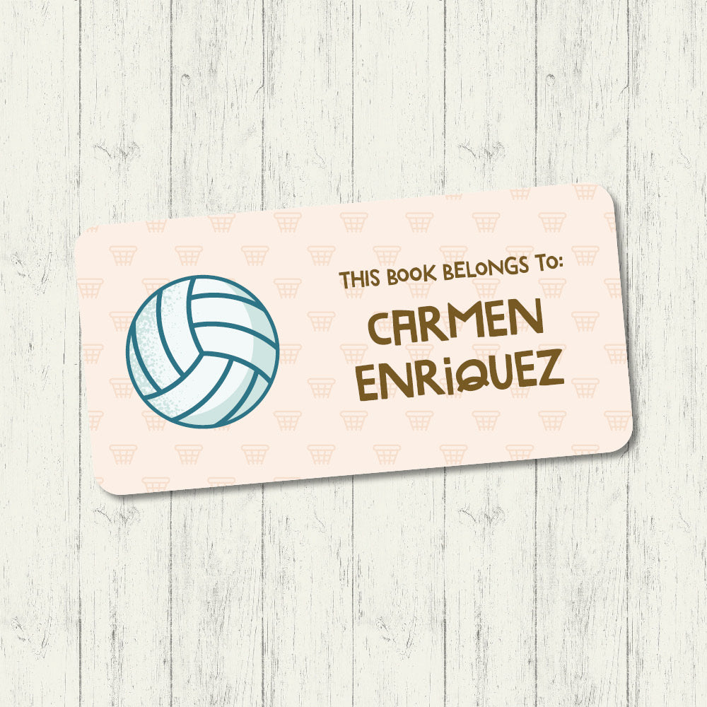 Netball - Book Label