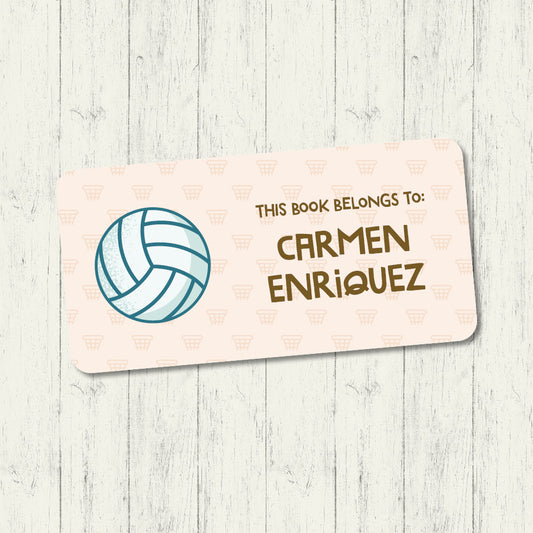 Netball - Book Label