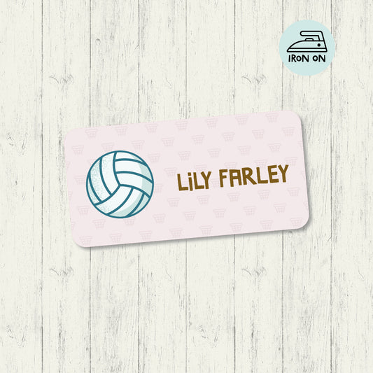 Netball - Standard Iron On Label