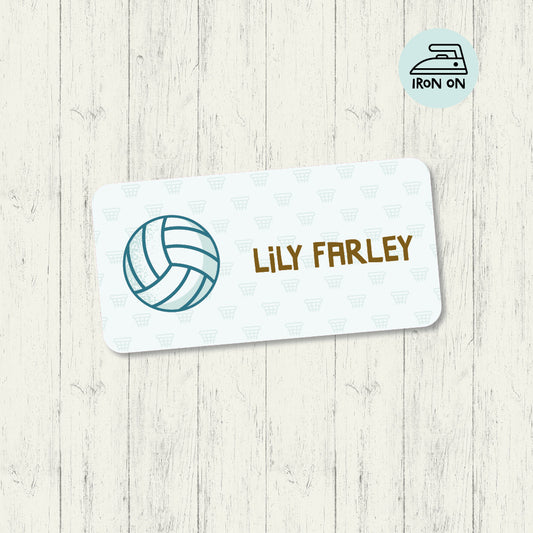 Netball - Standard Iron On Label