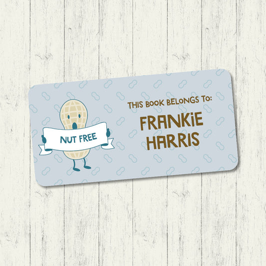 Nut Free - Book Label