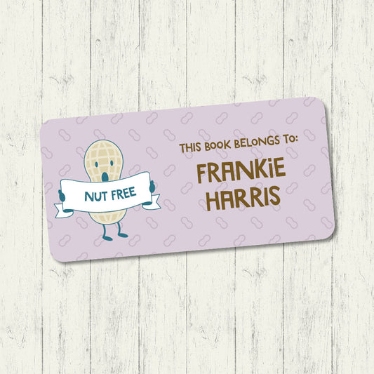Nut Free - Book Label