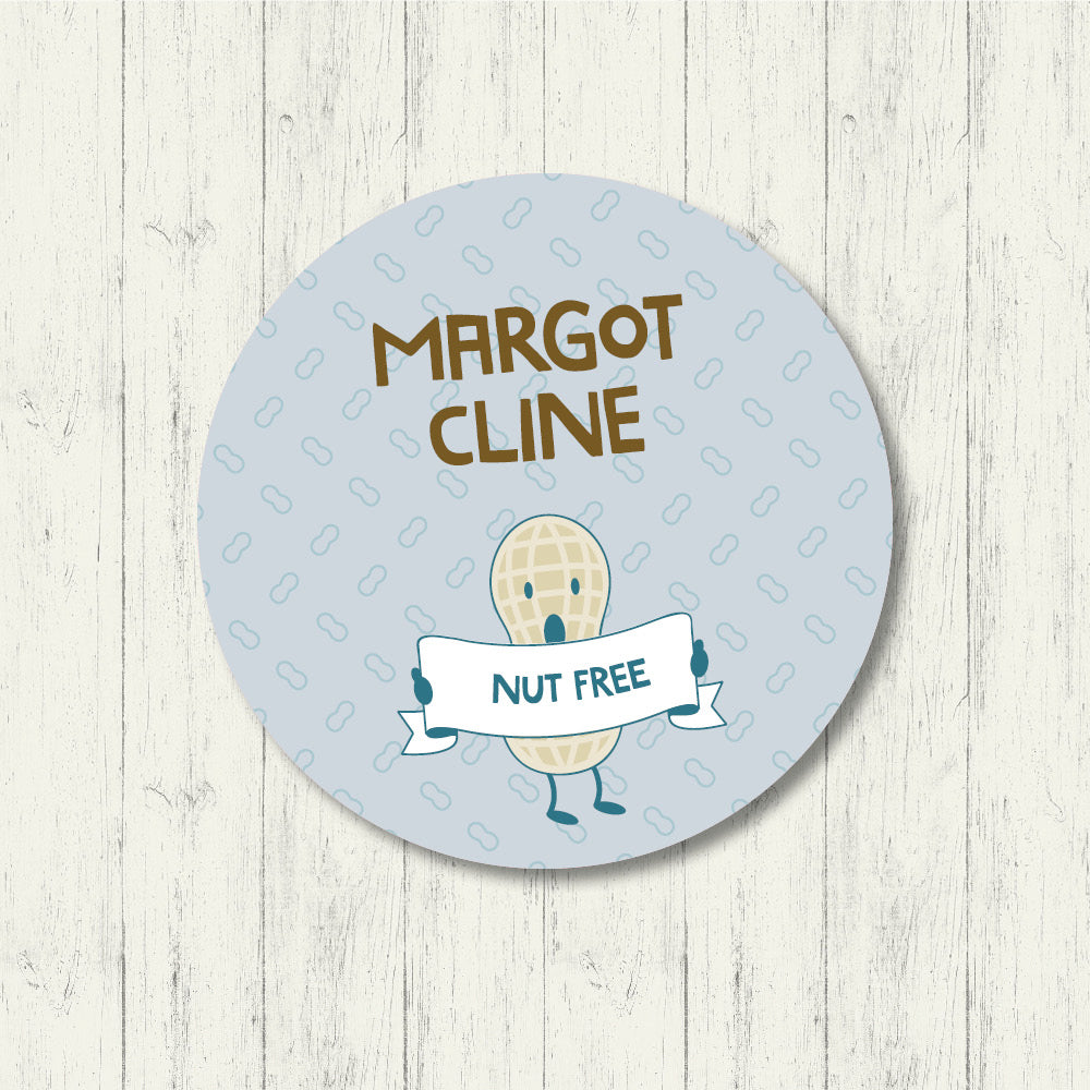 Nut Free - Circle Label